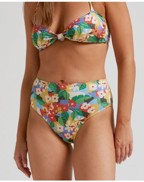 Braguita de bikini Amazonia multicolor de cintura alta