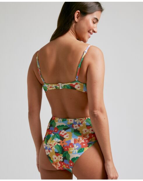 Braguita de bikini Amazonia multicolor de cintura alta