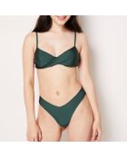 Caleta groen Braziliaans bikinibroekje met hoge pijpen