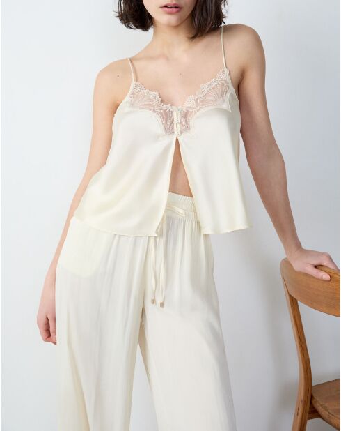 Caraco Eventail jaune pale