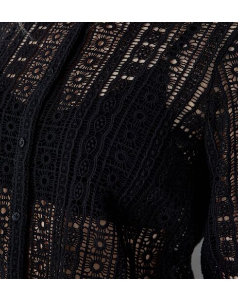 Suzane schwarzes besticktes Hemd