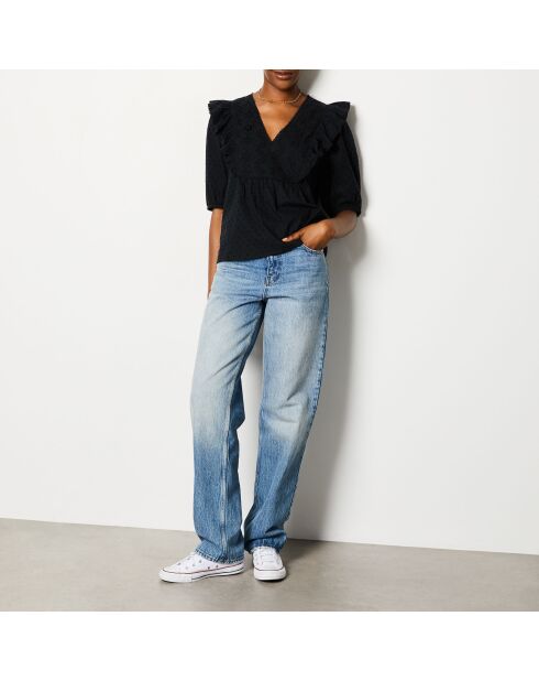 Blusa bordada negra Jasmin