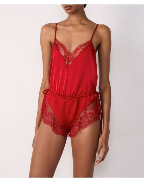 Roter einteiliger Maskerade-Overall