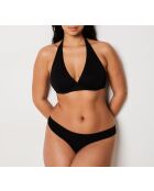 Idyllische zwarte triangelbeha met beugel zonder schelp