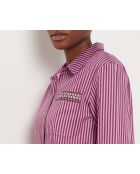 Violettes floristisches Hemd