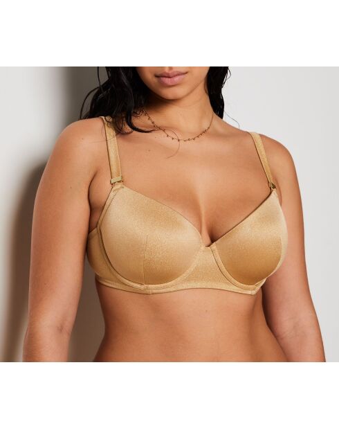 Reggiseno classico in oro idilliaco con ferretto e conchiglia