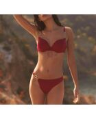 Braguita de bikini de cintura alta con granate burdeos de Baba