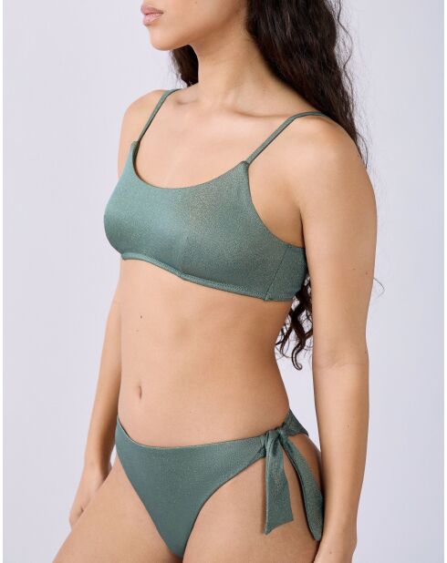 Reggiseno grigio-verde Blanes senza ferretto e senza scocca