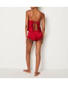 Set cadeau - Pyjama deux pièces Sissie rouge