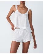 Debardeur Flowers écru