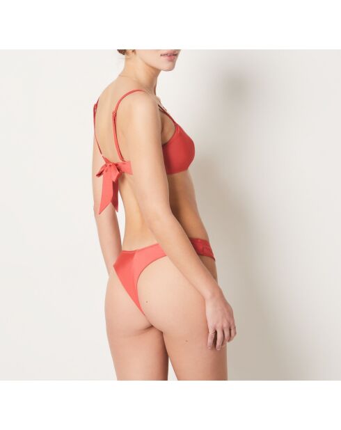 Caleta coral Braziliaans bikinibroekje met hoge pijpen