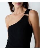 Camicia da notte nera Paco