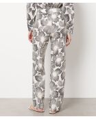 Pantaloni Ariane neri e bianchi stampati