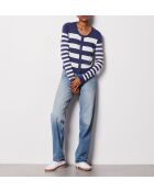 Criss Twinset marineblaue Strickjacke