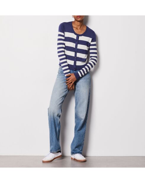 Criss Twinset marineblaue Strickjacke