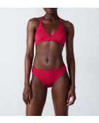 Lumineux fushia triangel-bh zonder beugel en zonder schelp