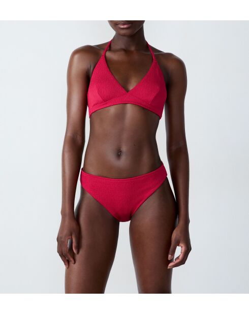 Lumineux fushia triangel-bh zonder beugel en zonder schelp