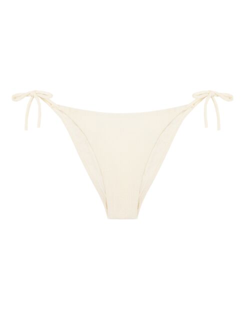 Ecrufarbenes Höschen mit Krawatte