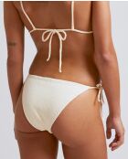 Ecru slipje met strik