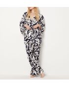 Belina broek met baksteenprint op de achtergrond