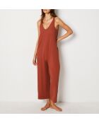 Richelle jumpsuit uit één stuk in terracotta