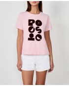 Tolles puderrosa T-Shirt