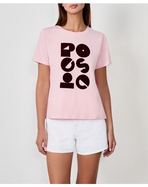 Fantastica t-shirt rosa cipria