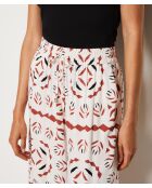 Surie-Hose gedruckt auf weißem Hintergrund