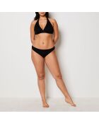 Idyllische zwarte triangelbeha met beugel zonder schelp