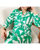 Veronica-Kleid gedruckt auf weißem Hintergrund