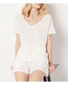 Josie ecru korte broek