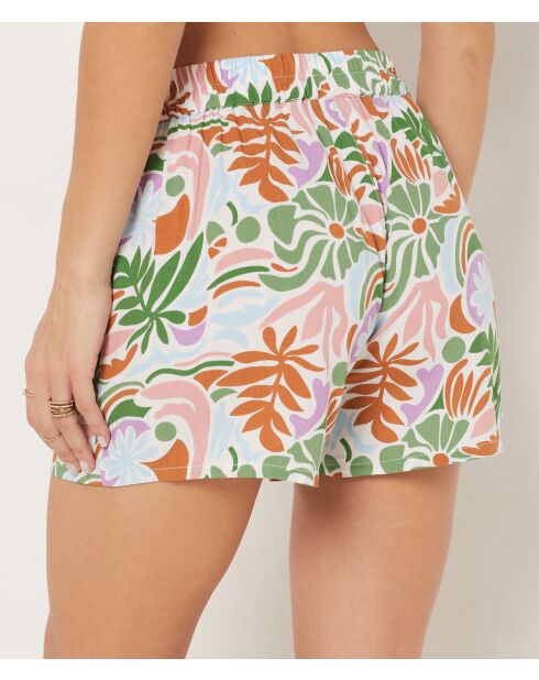 Veelkleurige mosterdkleurige Vaiana shorts