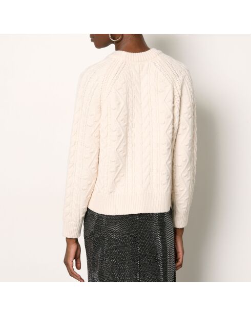 Pull Fita écru