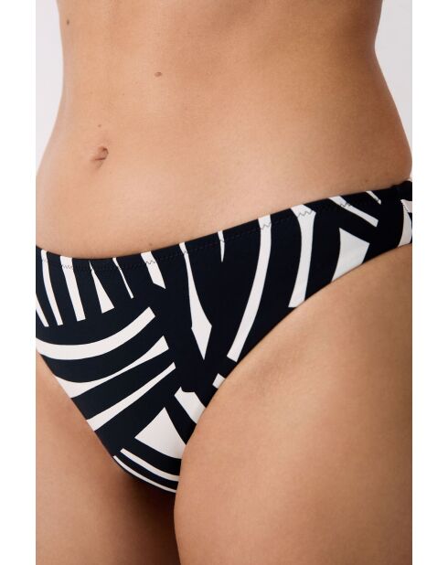 Espelho Standard-Bikinihose mit schwarz-weißem Aufdruck