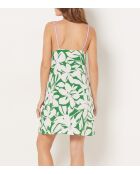 Nachtjapon van Vyns gedrukt op een groene achtergrond