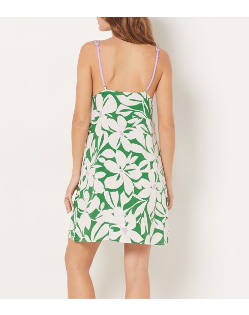 Nachtjapon van Vyns gedrukt op een groene achtergrond