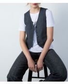 Gilet in giada grigia