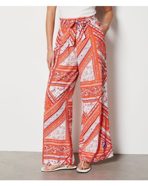 Gloria broek met veelkleurige print