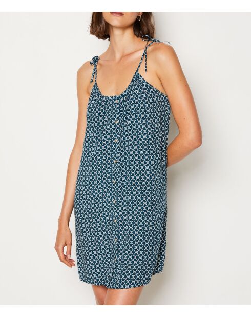 Camicia da notte turchese Siana