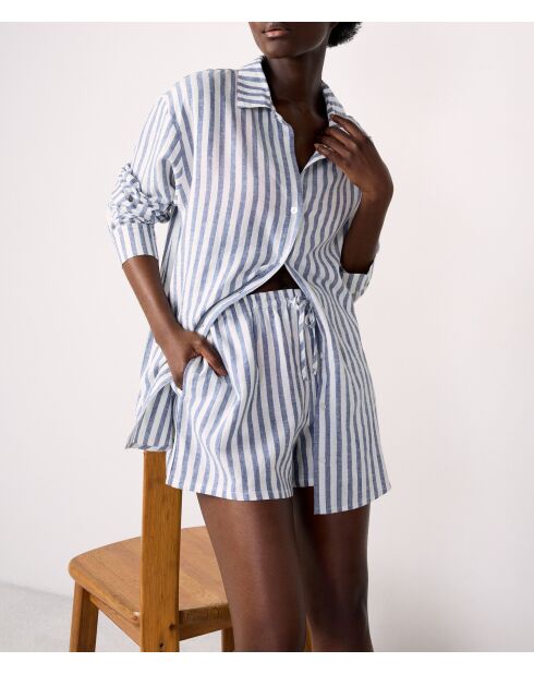 Adria b SPE blaugrüne Shorts mit Aufdruck