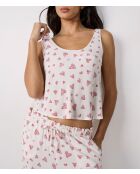 Witte top met hartjesprint van Carson