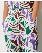 Pantaloni Camelia con stampa multicolor