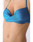 Klassischer Push-up-BH mit Bügel und Muschel Negara Entenblau