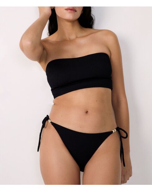 Lumineux zwarte bh met hoofdband zonder beugel en zonder schelp