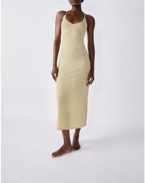 Vestido dorado Helio b