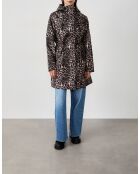 Parka met luipaardprint Charlotte