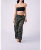 Pantaloni dritti Pipa b con stampa a fondo verde