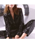 Zwart Fegha jack met lovertjes