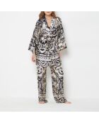 Déshabillé Nero imprimé fond noir