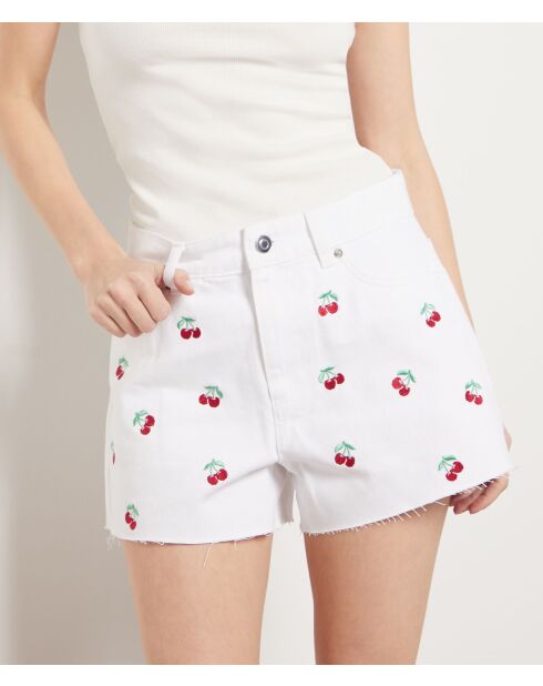 Blover Shorts mit weißer Stickerei
